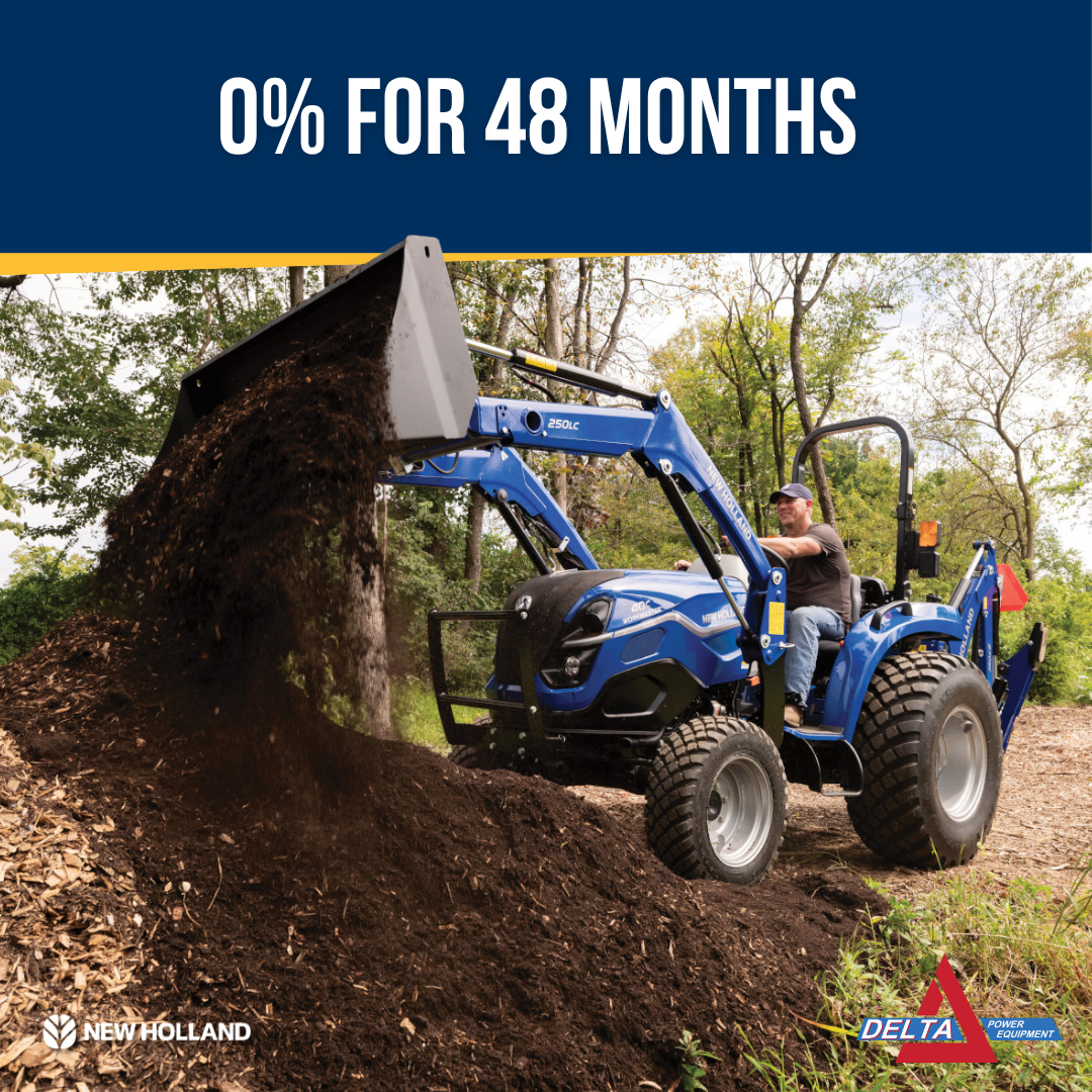 0% FOR 48 MONTHS ON SELECT BOOMER & WORKMASTER TRACTORS